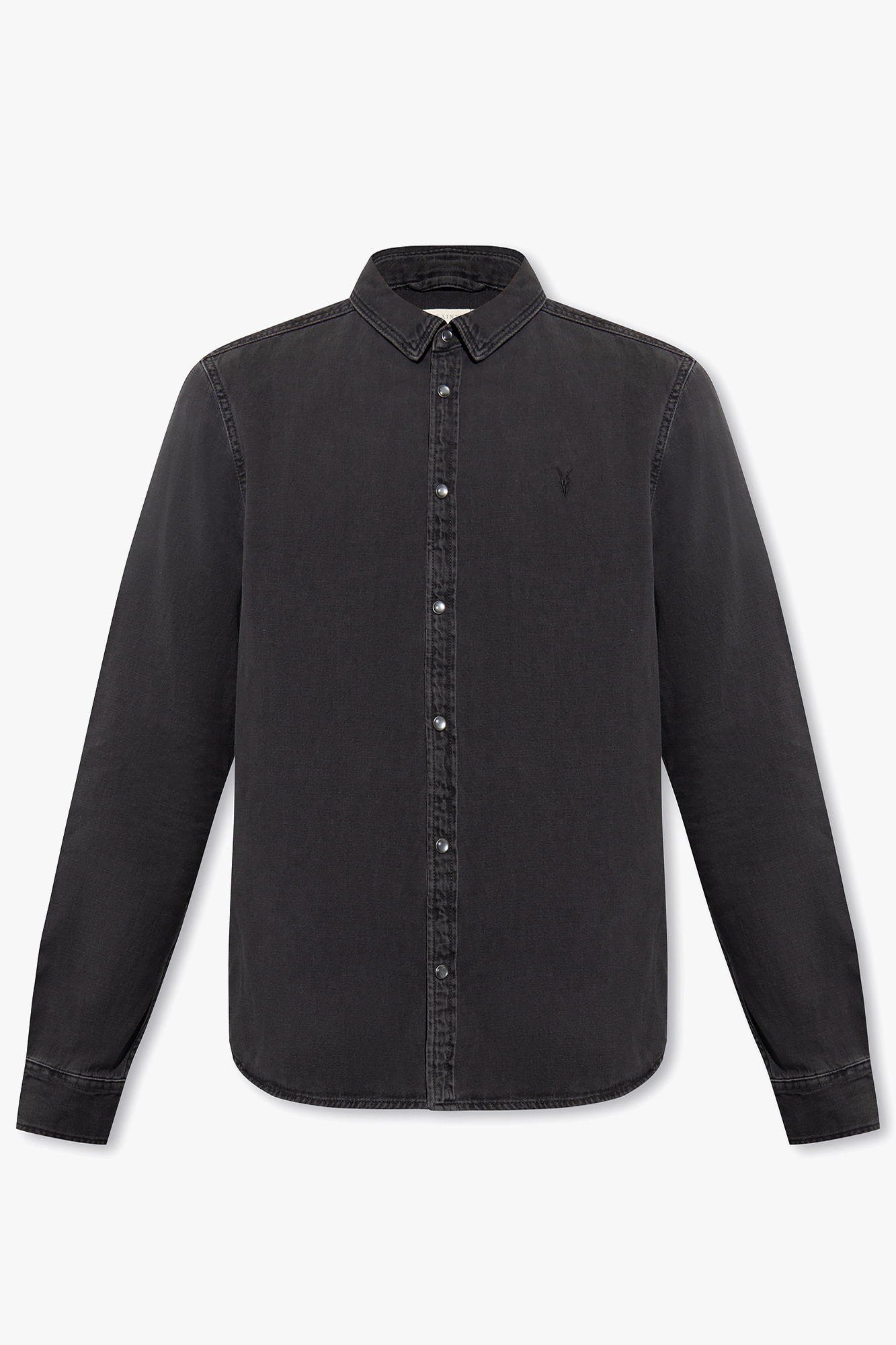 All saints best sale grey denim shirt